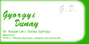 gyorgyi dunay business card